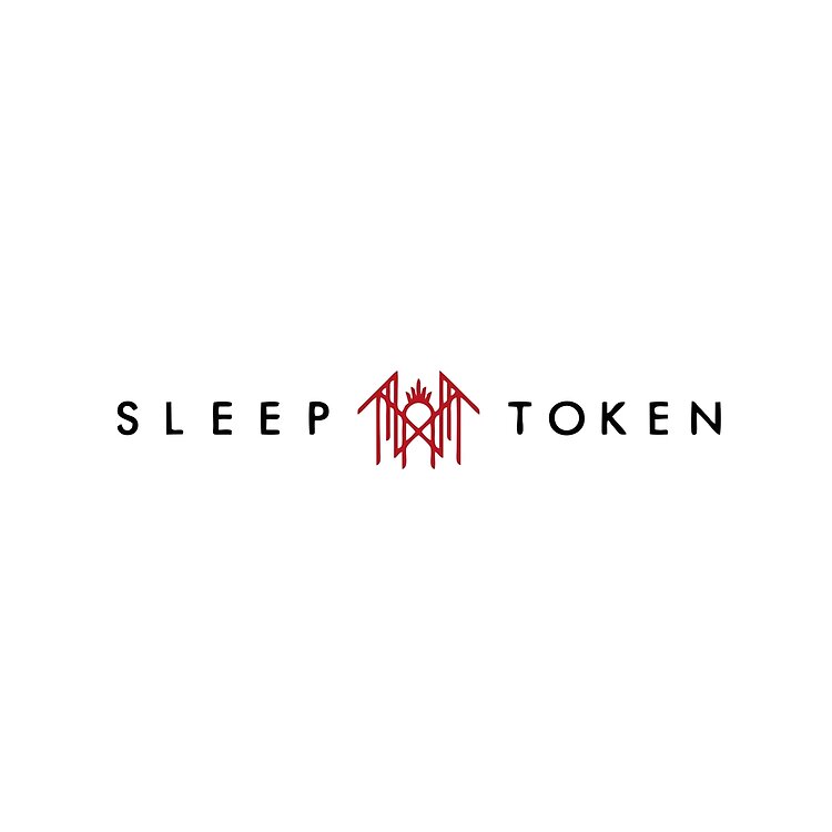 Black And Red-Word And Symbol Tote Bag Official Sleep Token Merch