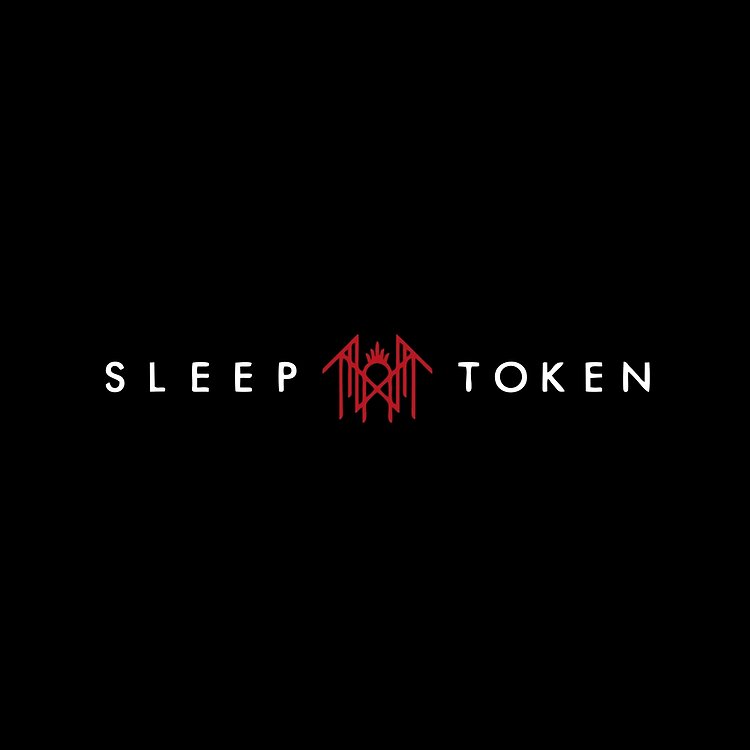 White And Red-Word And Symbol Tote Bag Official Sleep Token Merch