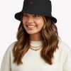 Black And Red-Word And Symbol Bucket Hat Official Sleep Token Merch