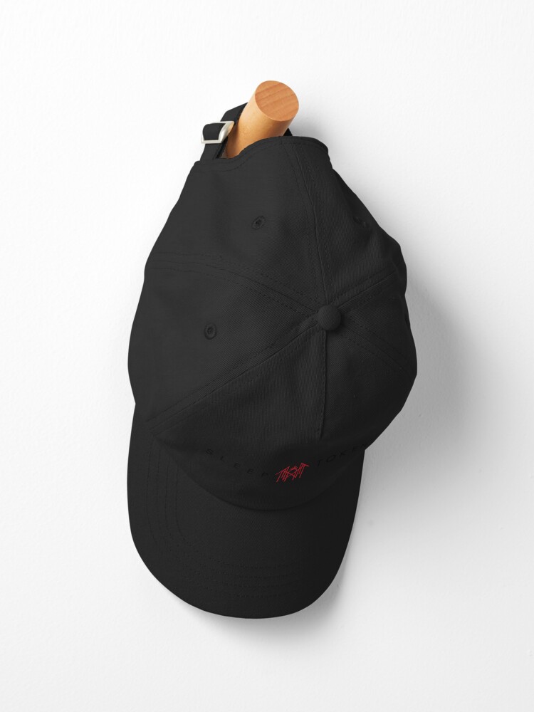 Black And Red-Word And Symbol Cap Official Sleep Token Merch