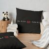 White And Red-Word And Symbol Throw Pillow Official Sleep Token Merch