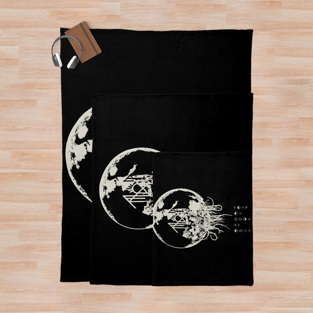 Under The Full Moon Throw Blanket Official Sleep Token Merch